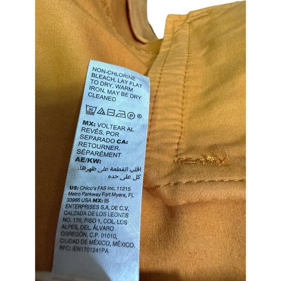 WHITE HOUSE BLACK MARKET Aura Band Jacket Size: 4 EUC Fall Mustard Boho Military - Picture 9 of 9